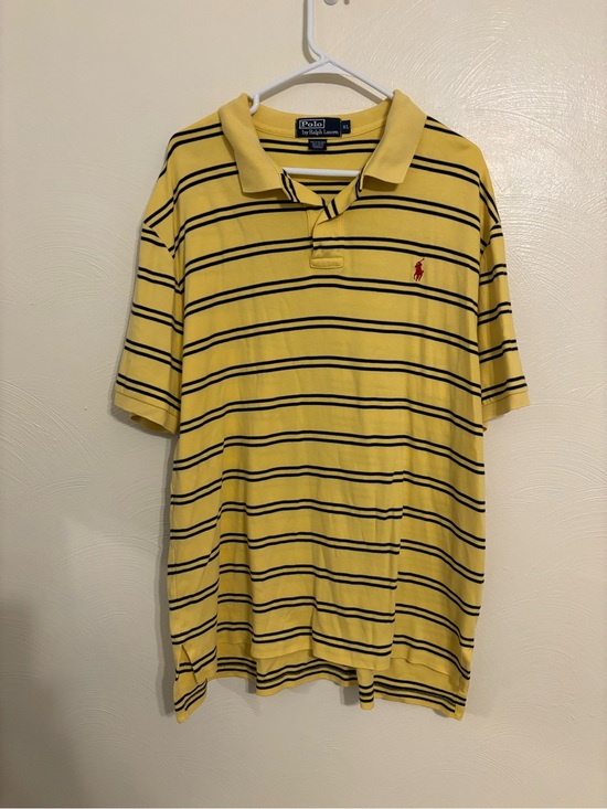 Ralph Lauren Other - Polo Ralph Lauren Yellow Striped Polo Shirt Men’s XL Short Sleeve Cotton